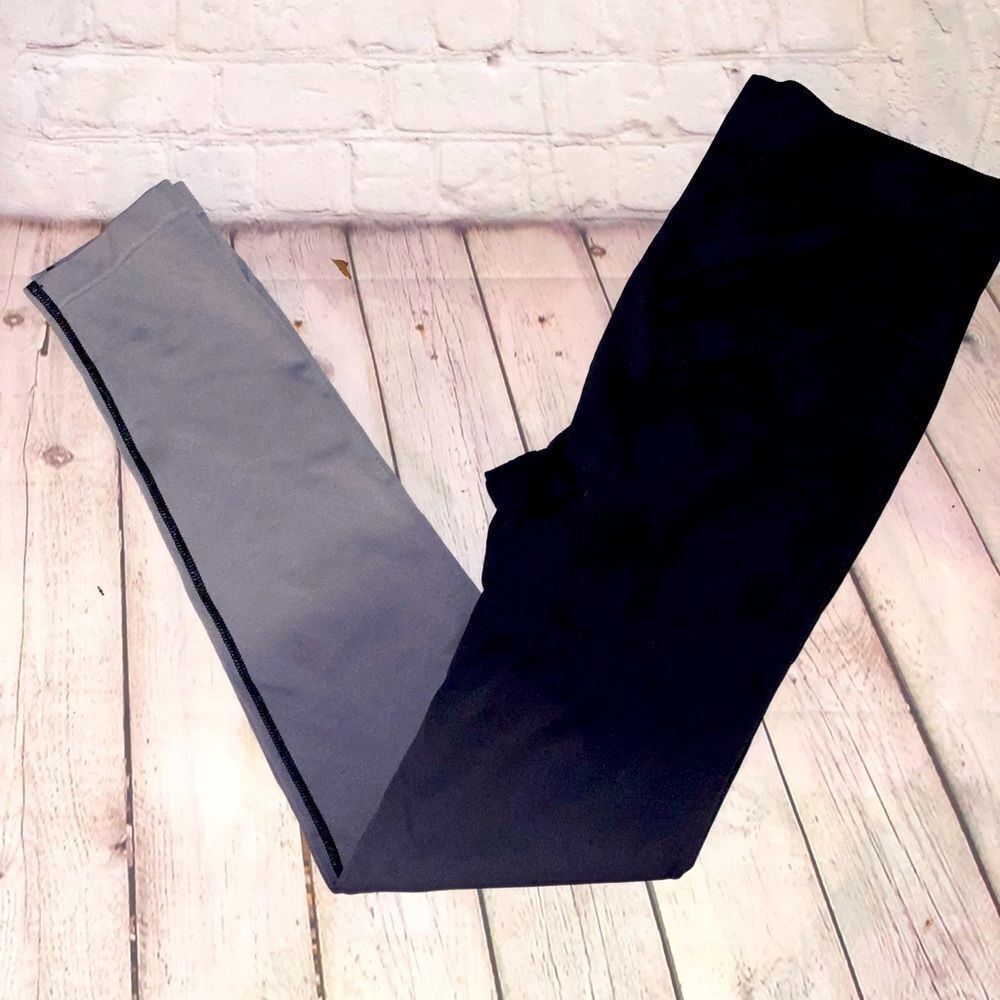 Ombré Wide Ribbed Waist Leggings